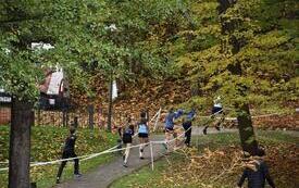 park 400-lecia, biegną zawodnicy