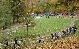 park 400-lecia, biegną zawodnicy
