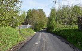 asfalt zieleń w koło