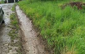 Obieranie rowu Nowy Wiśnicz ul. Konopnickiej