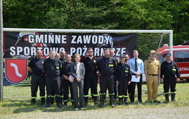 Gminne Zawody Sportowo- Pożarnicze Ochotniczych Straży Pożarnych z terenu Gminy Nowy Wiśnicz-pamiątkowe zdjęcie