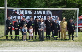 Gminne Zawody Sportowo- Pożarnicze Ochotniczych Straży Pożarnych z terenu Gminy Nowy Wiśnicz-pamiątkowe zdjęcie