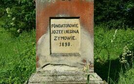 tabliczka na kapliczce z fundatorami