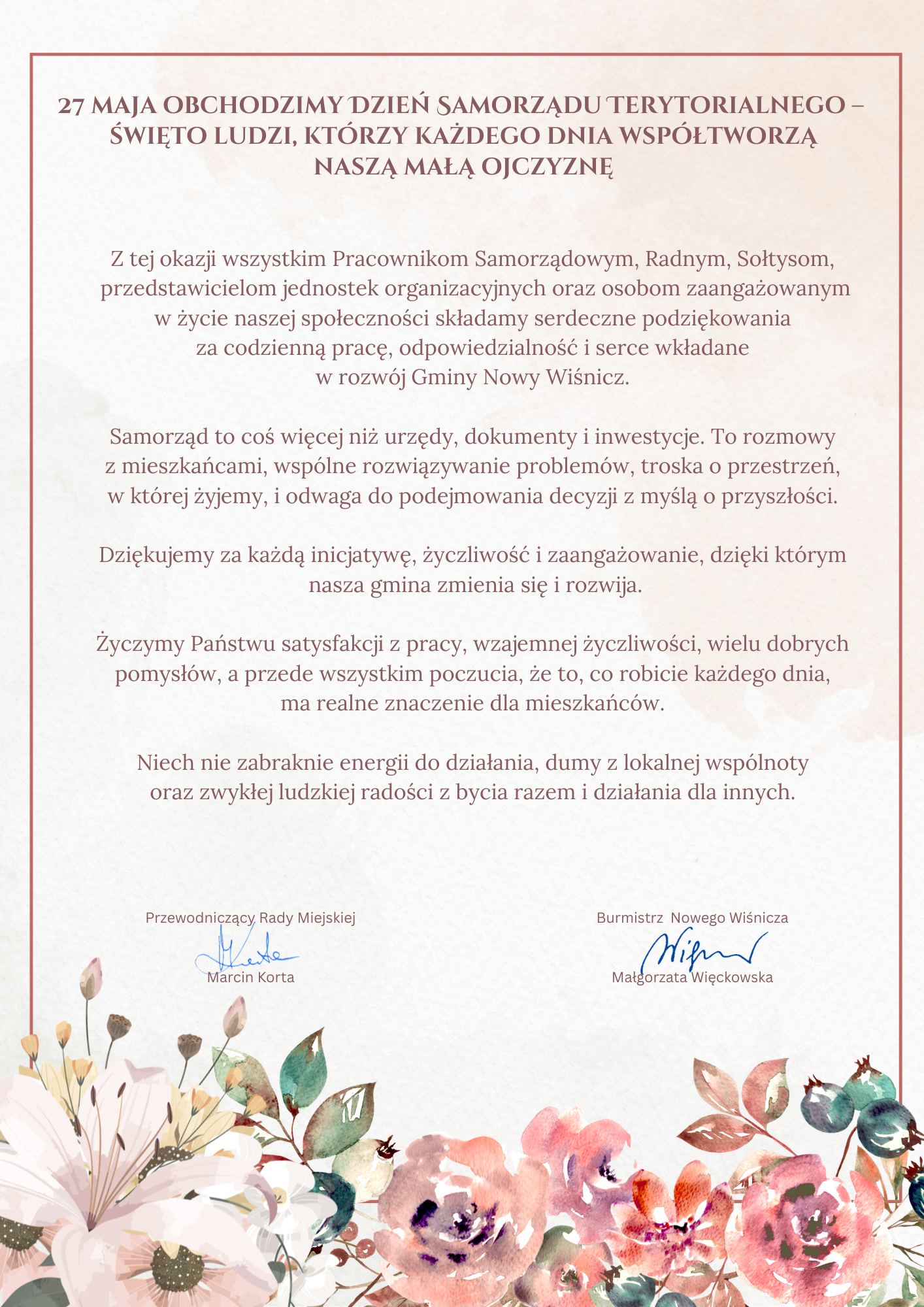Dzień Samorządu Terytorialnego 2026