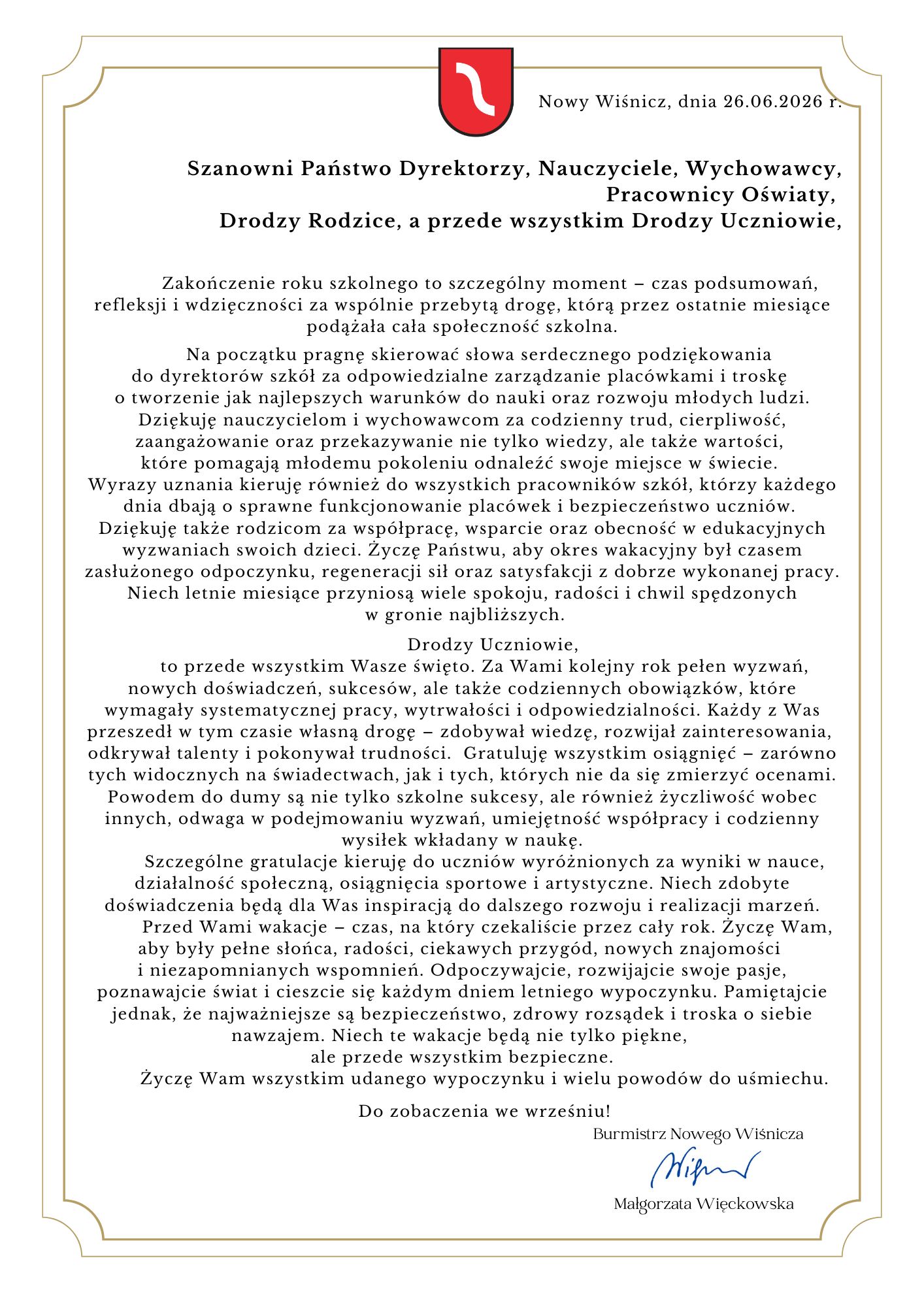 list_na_zakończenie_roku_szkolnego
