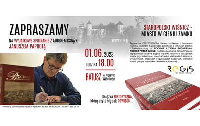 Zdjęcie do Promocja książki "BOCHNIA I ZIEMIA BOCHEŃSKA. PODR&Oacute;Ż PRZEZ DZIEJE
