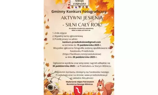 plakat z informacjami o konkursie fotograficznym