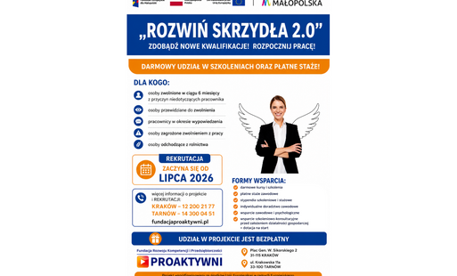 plakat z informacjami