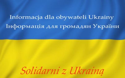 Zdjęcie do Informacja dla obywateli Ukrainy