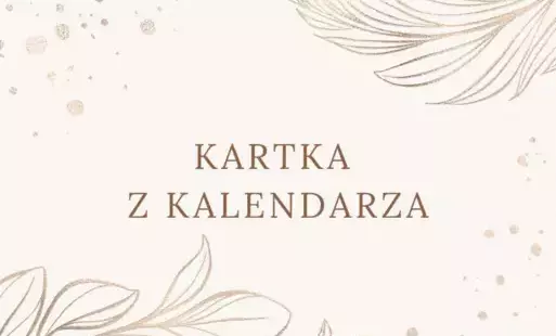 Zdjęcie do Kartka z kalendarza