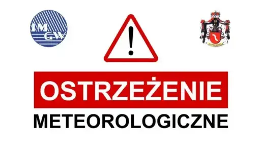 grafika biało czerwona z logo gminy i IMGiW