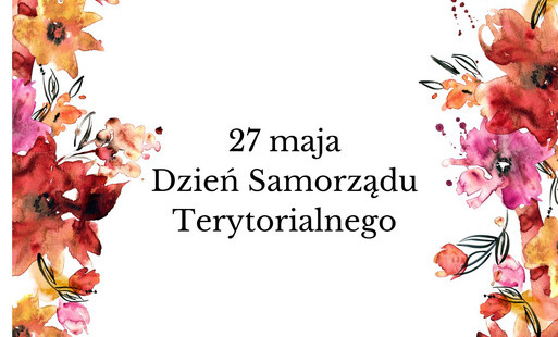 grafika z kwiatami i napisem