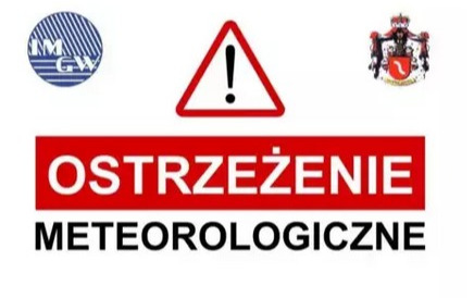 grafika biało czerwona z logo gminy i IMGiW