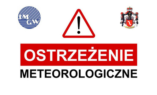 grafika biało czerwona z logo gminy i IMGiW