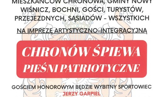 napisy, na czerwonym tle