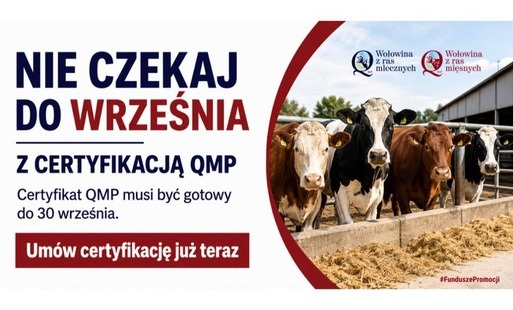 Zdjęcie do Rolniku, pamiętaj o certyfikacie QMP. Termin upływa 30 września